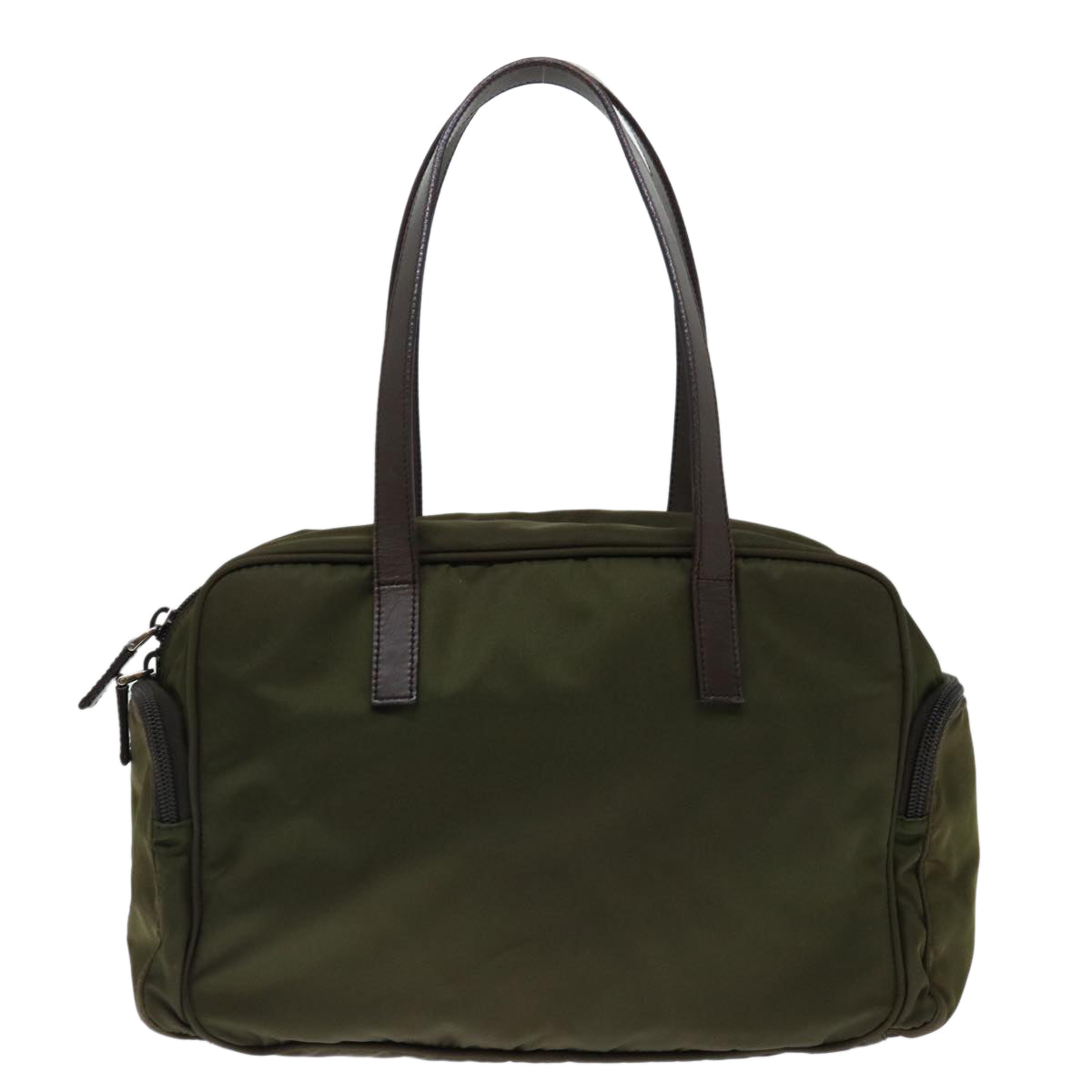 PRADA Hand Bag Nylon Khaki 71181