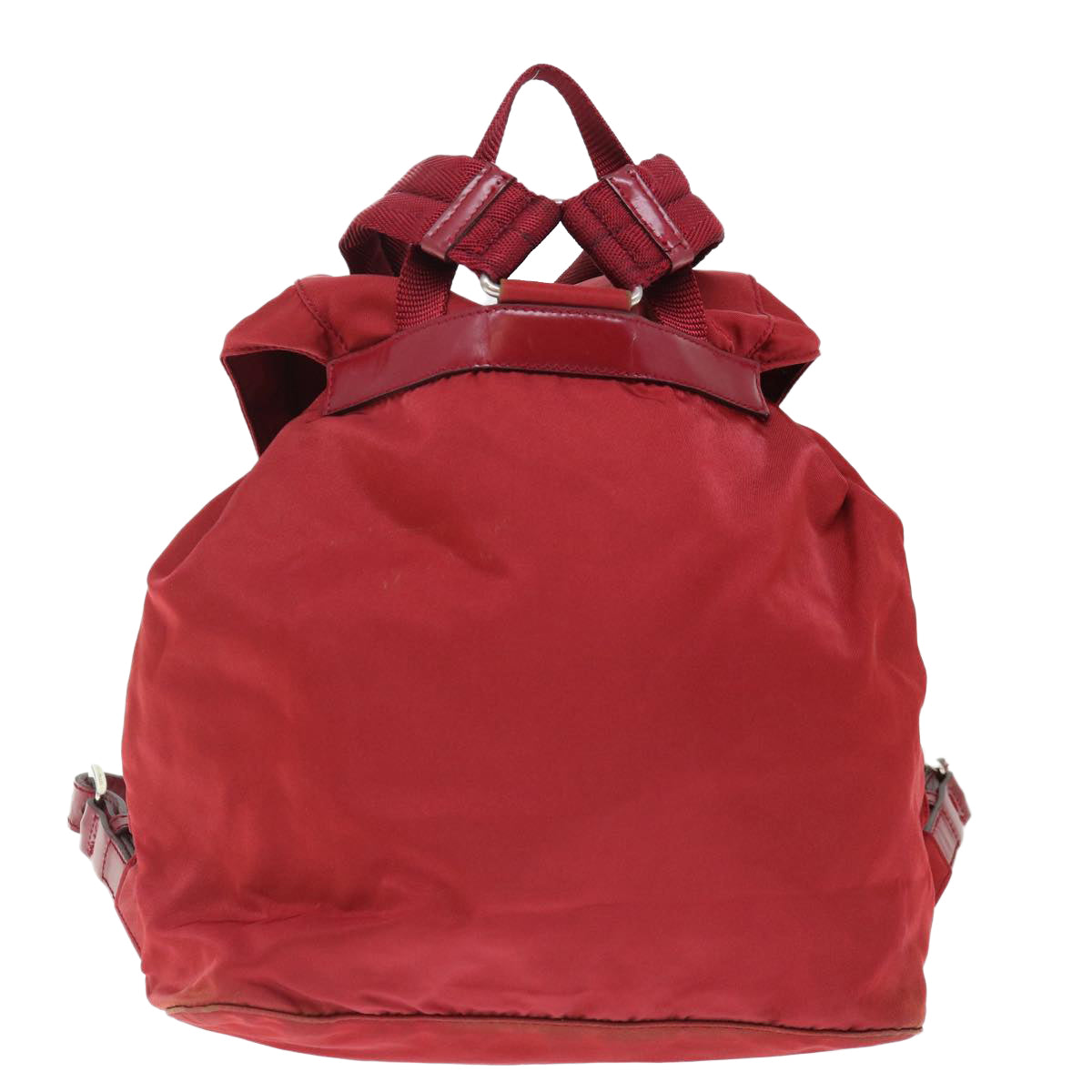 PRADA Backpack Nylon Red 71295