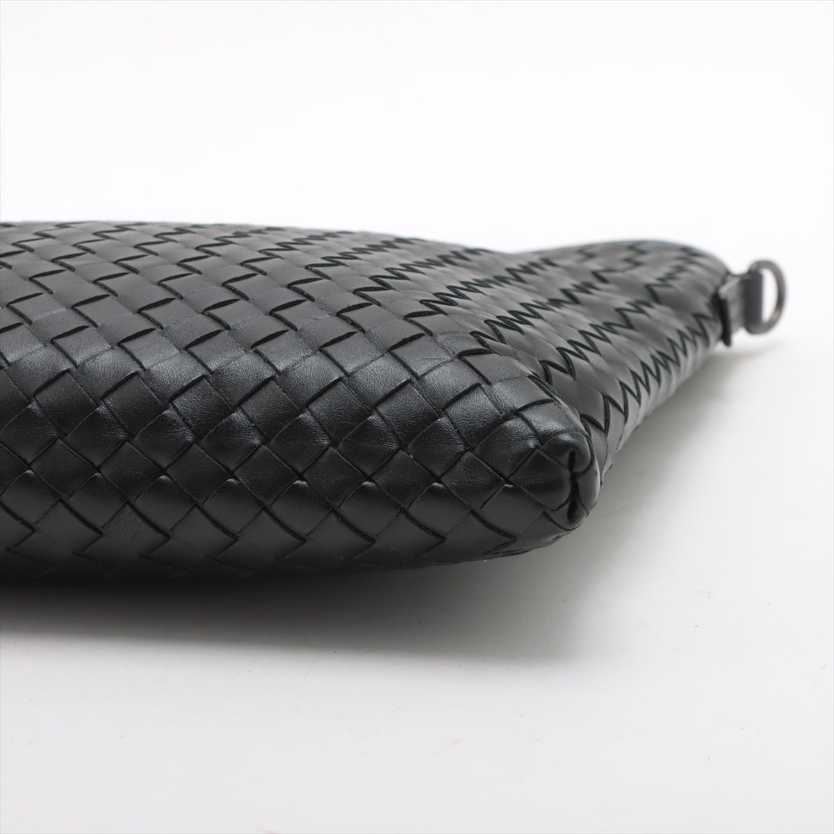Bottega Veneta Intrecciato Leather Shoulder Bag Black