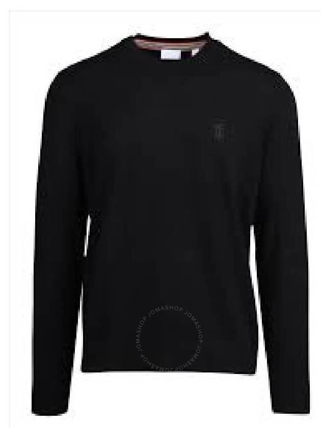 Burberry Monogram Cashmere Knit Top Black