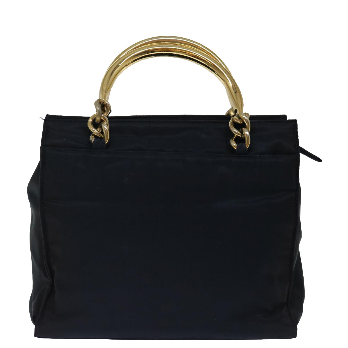 PRADA Hand Bag Nylon Navy 71498
