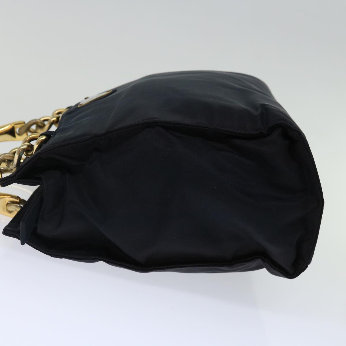 PRADA Hand Bag Nylon Navy 71498