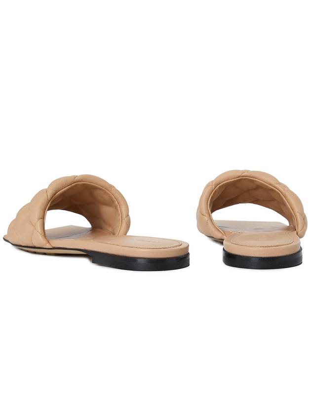 Bottega Veneta Padded Quilted Slippers Beige