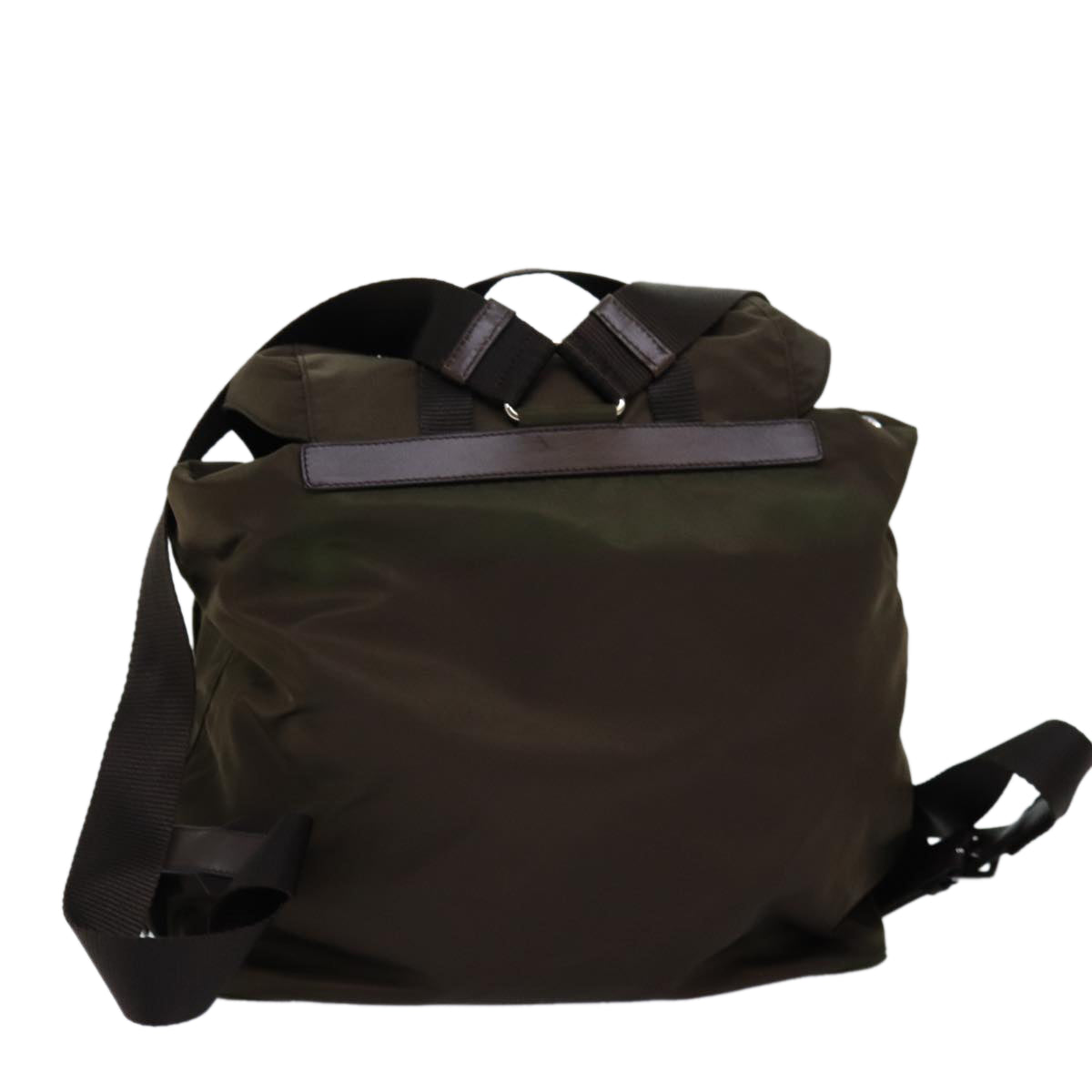 PRADA Backpack Nylon Brown 71501