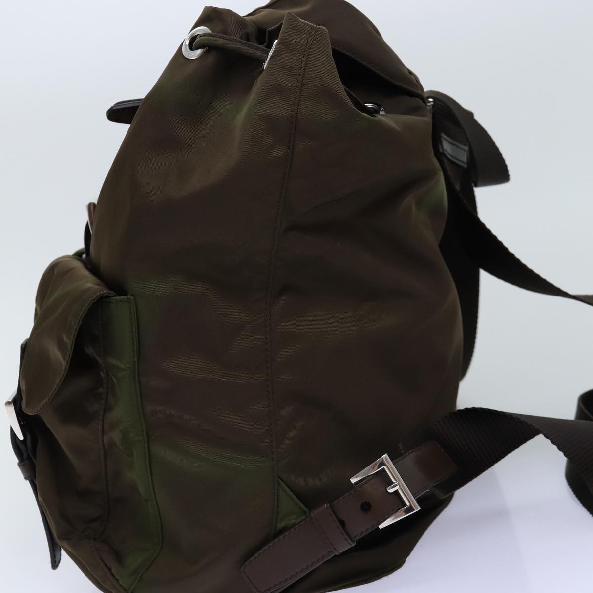 PRADA Backpack Nylon Brown 71501