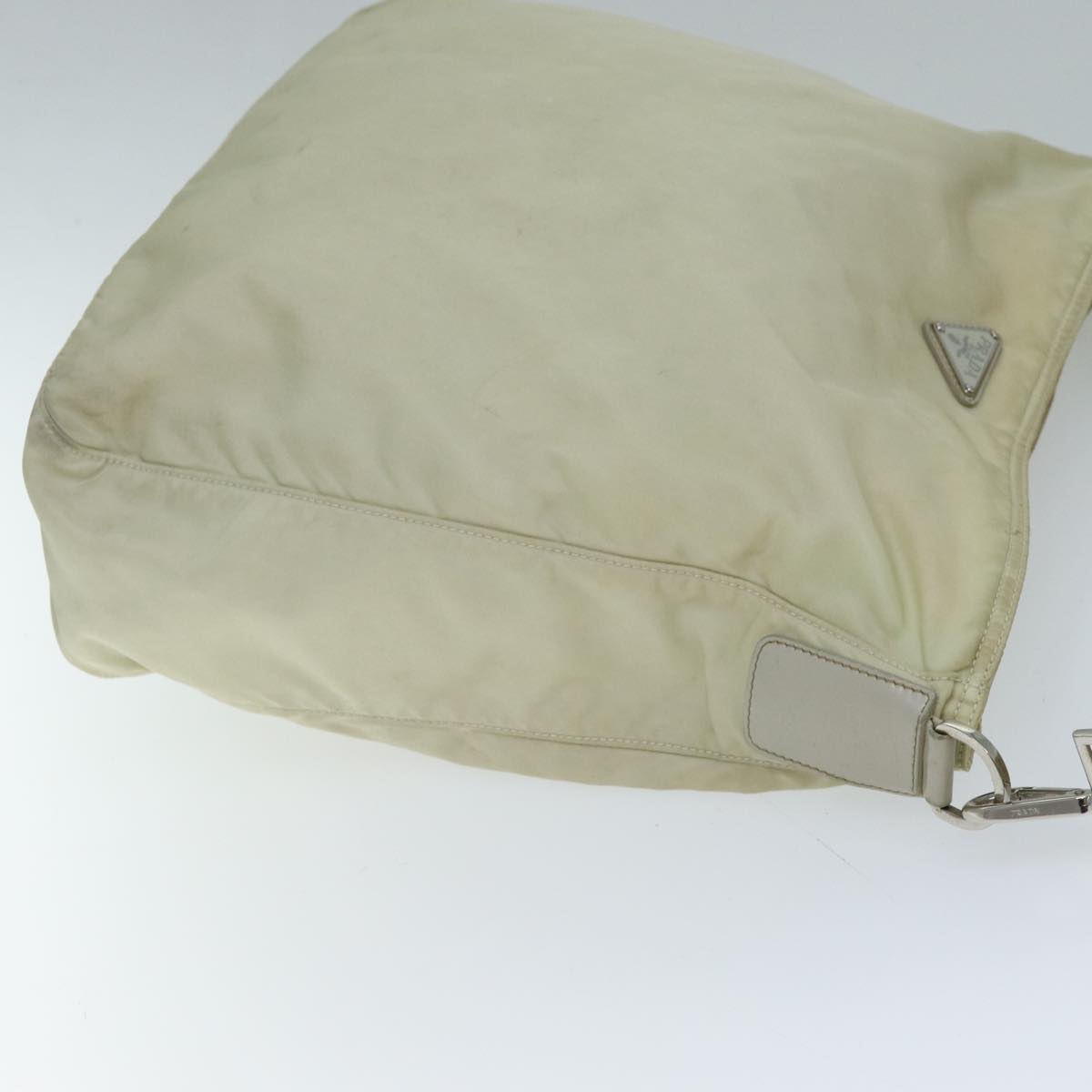 PRADA Shoulder Bag Nylon Cream 71503