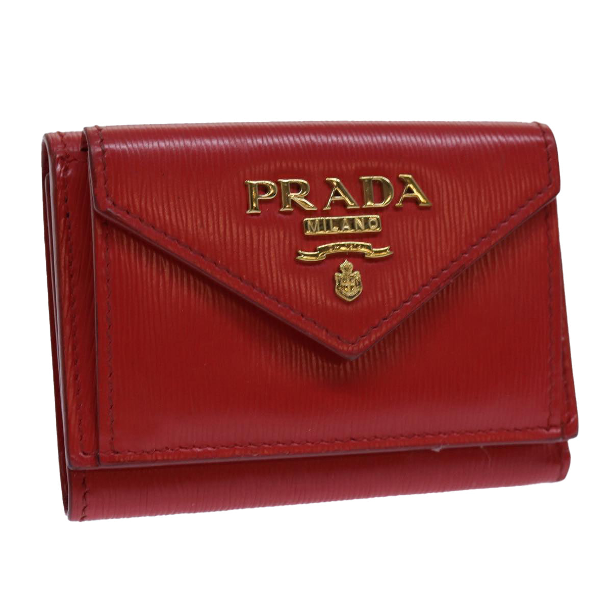 PRADA Wallet Safiano leather Red 71619
