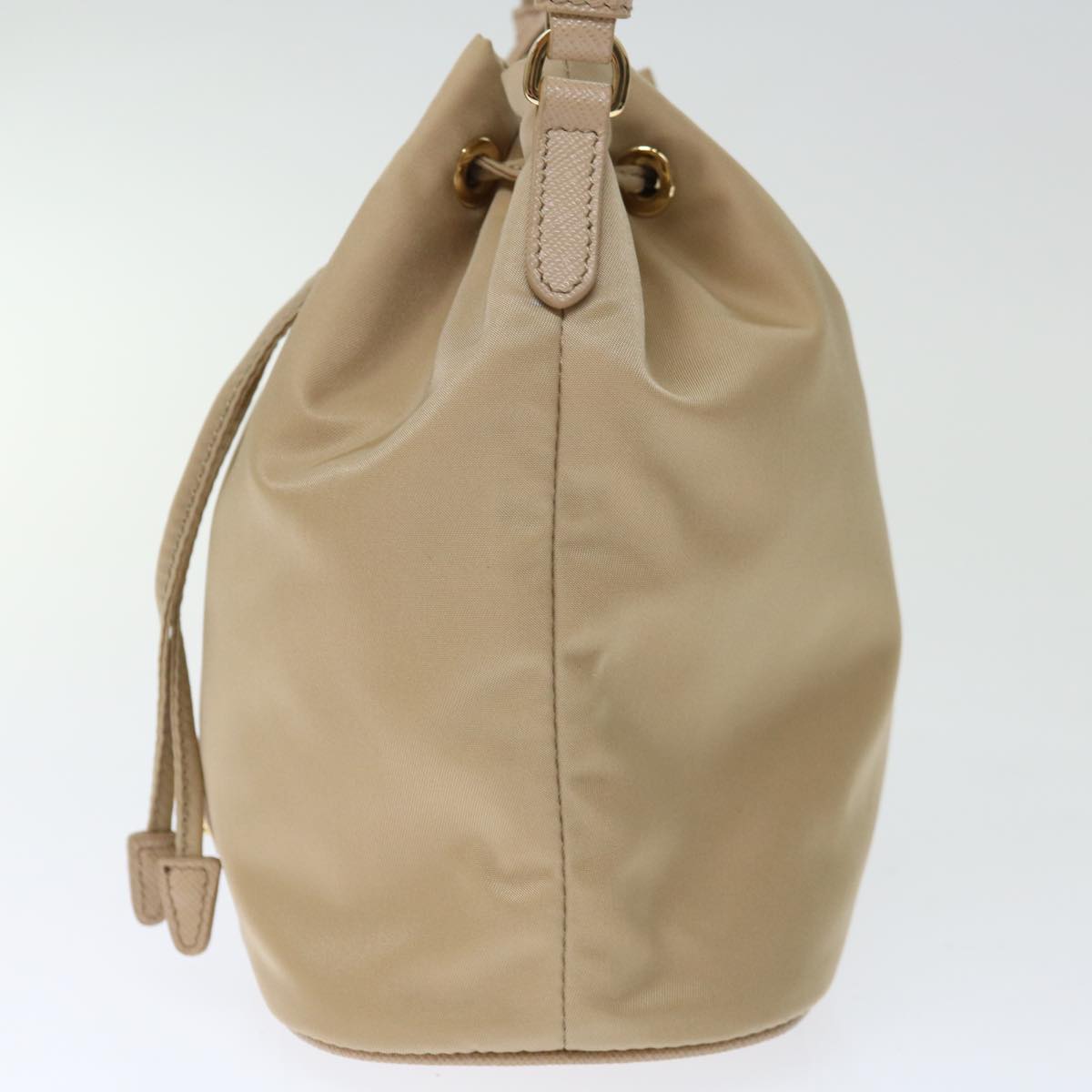 PRADA Shoulder Bag Nylon 2way Beige 71637A
