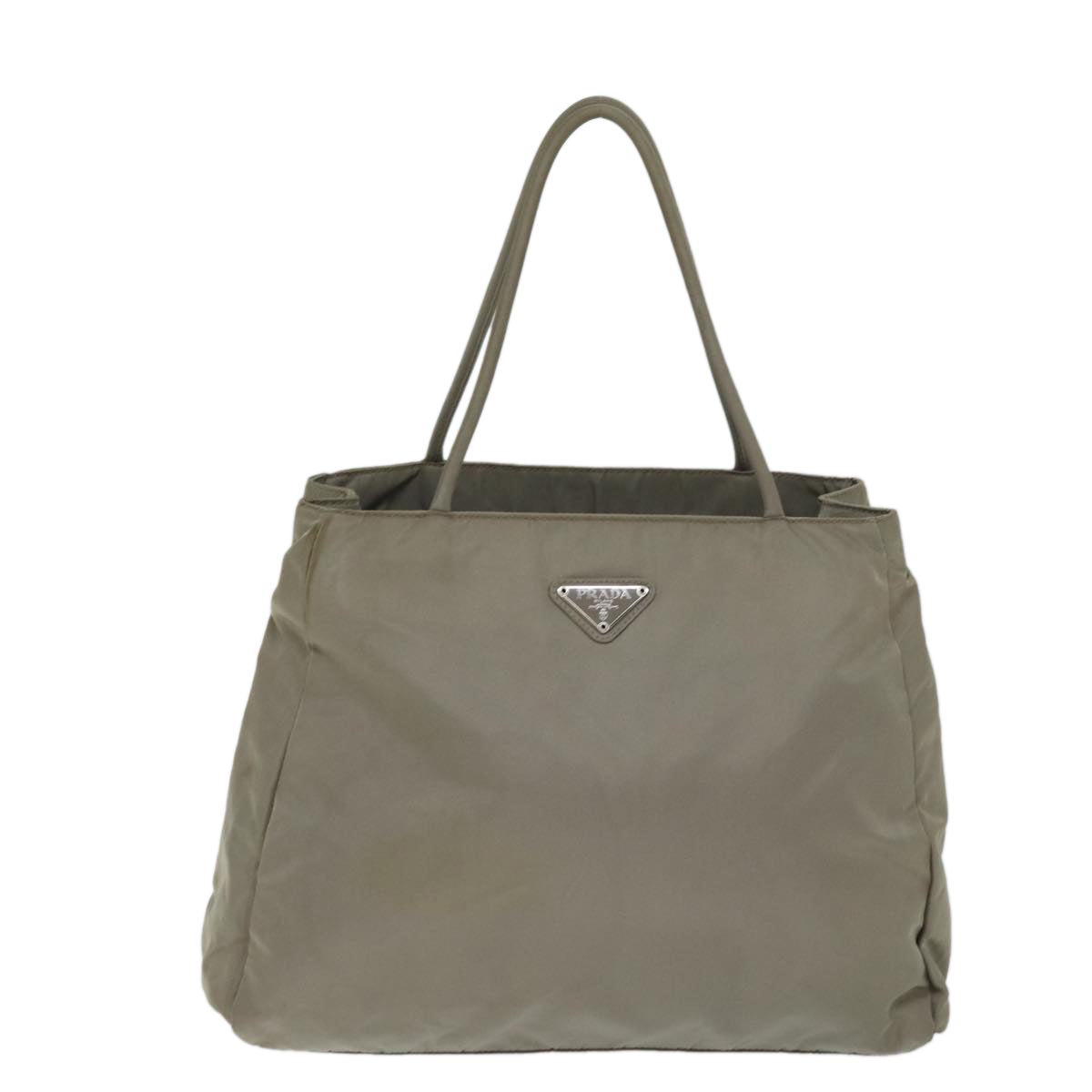 PRADA Tote Bag Nylon Gray 71846