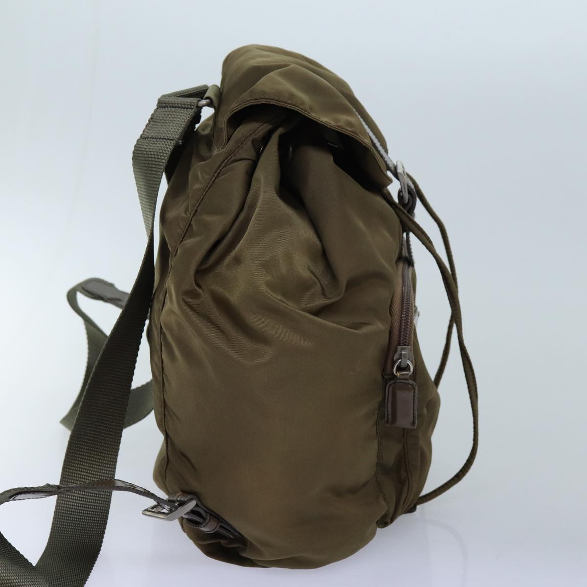 PRADA Backpack Nylon Brown 71851