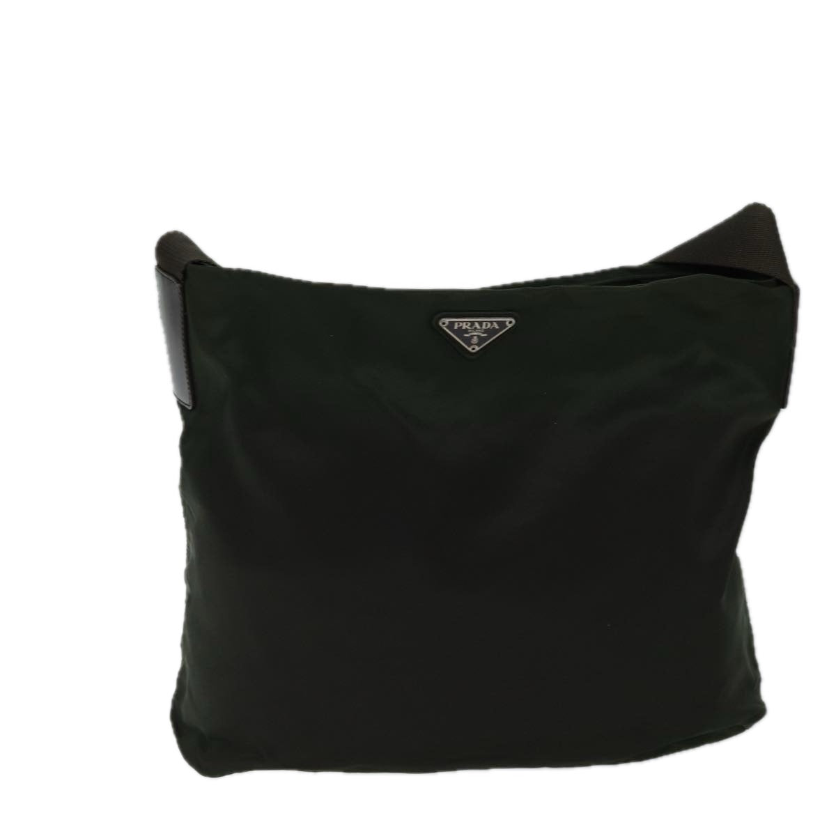 PRADA Shoulder Bag Nylon Khaki 71868