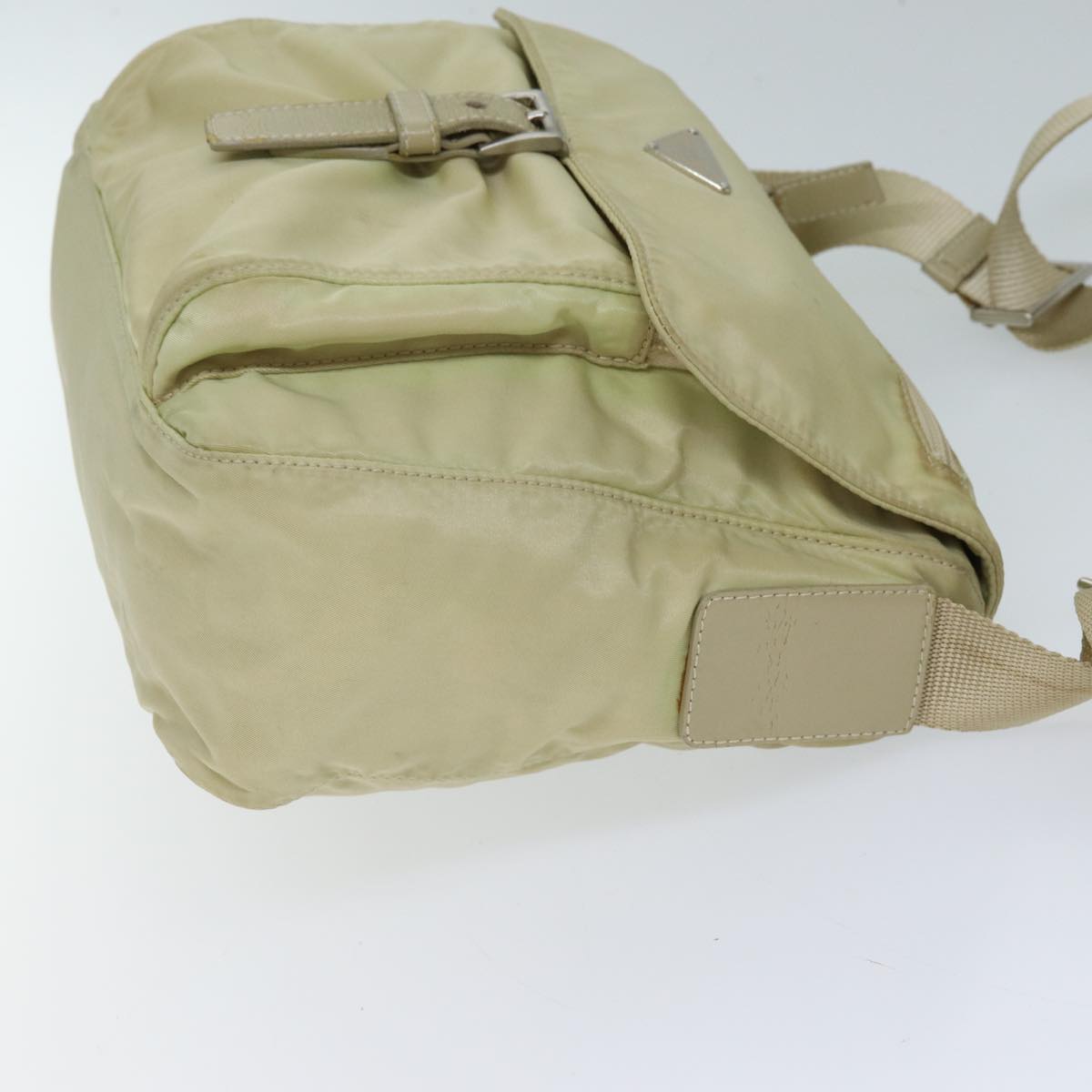 PRADA Shoulder Bag Nylon Beige 71909