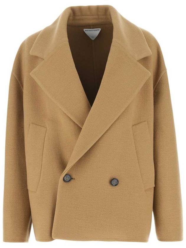 Bottega Veneta Women's Cashmere Double Coat Camel