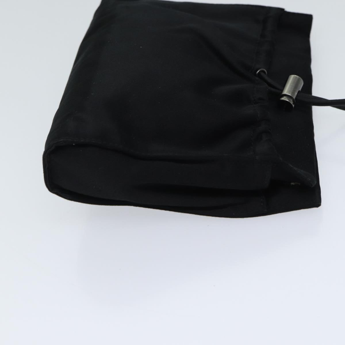PRADA Pouch Satin Black 72003