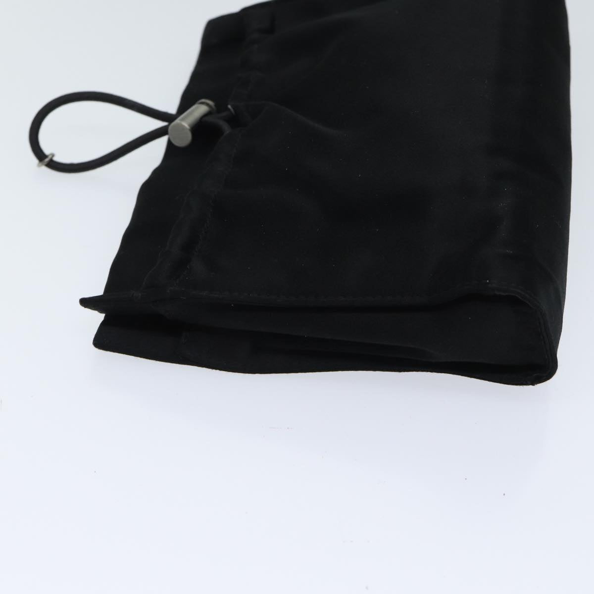 PRADA Pouch Satin Black 72003
