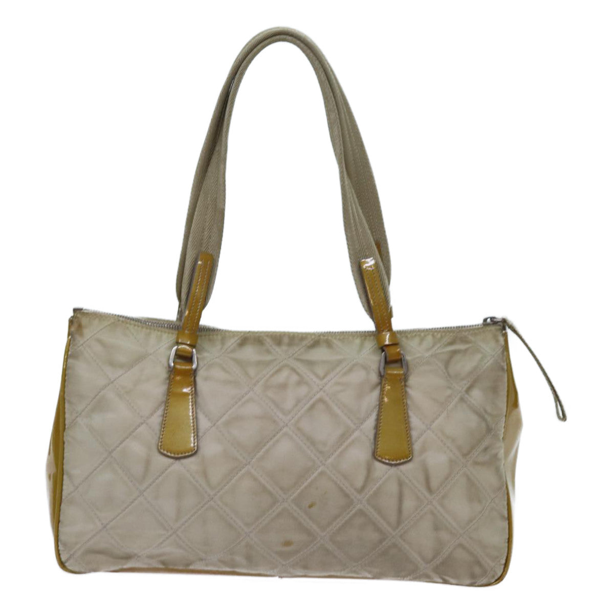 PRADA Shoulder Bag Nylon Beige 72005