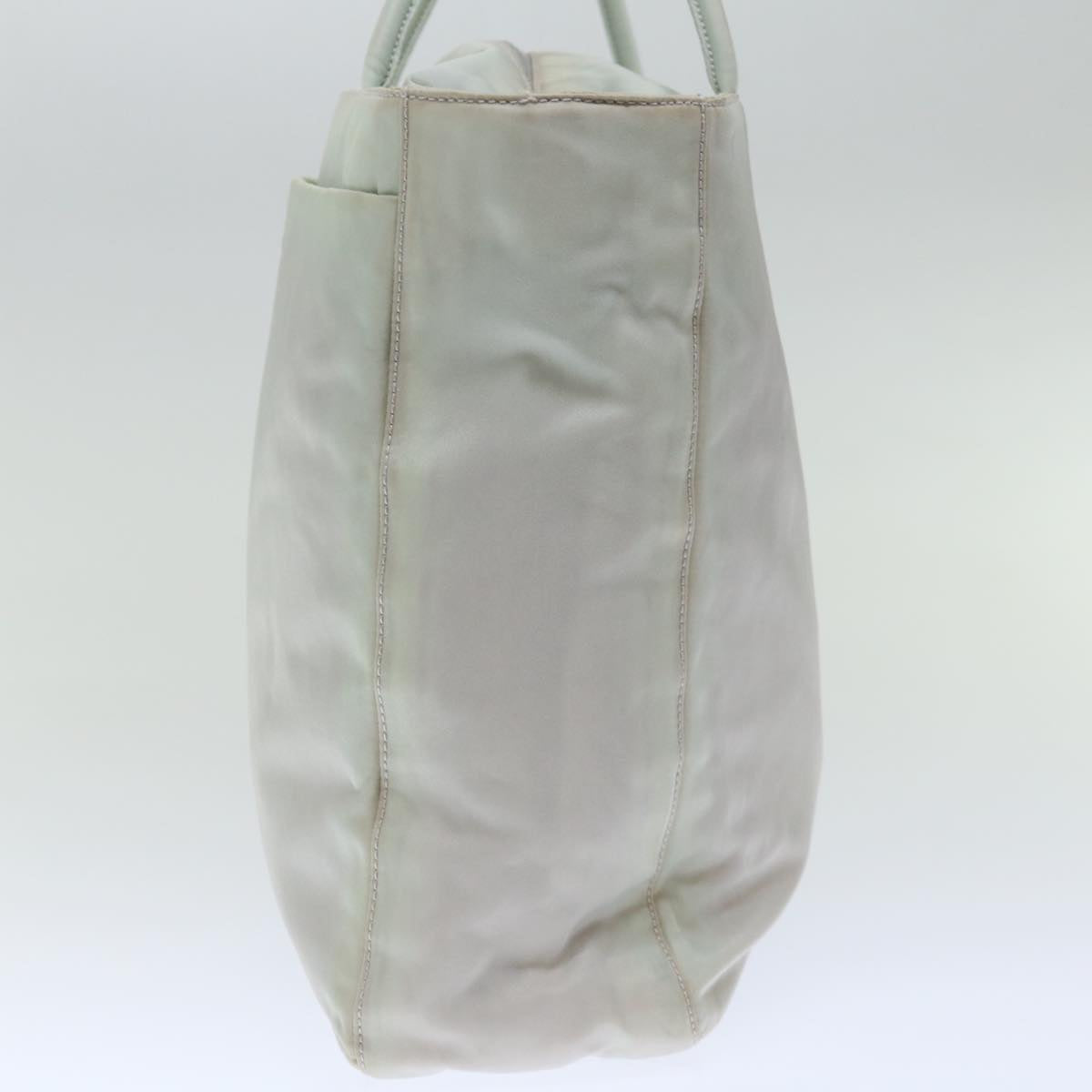 PRADA Hand Bag Nylon Gray 72008