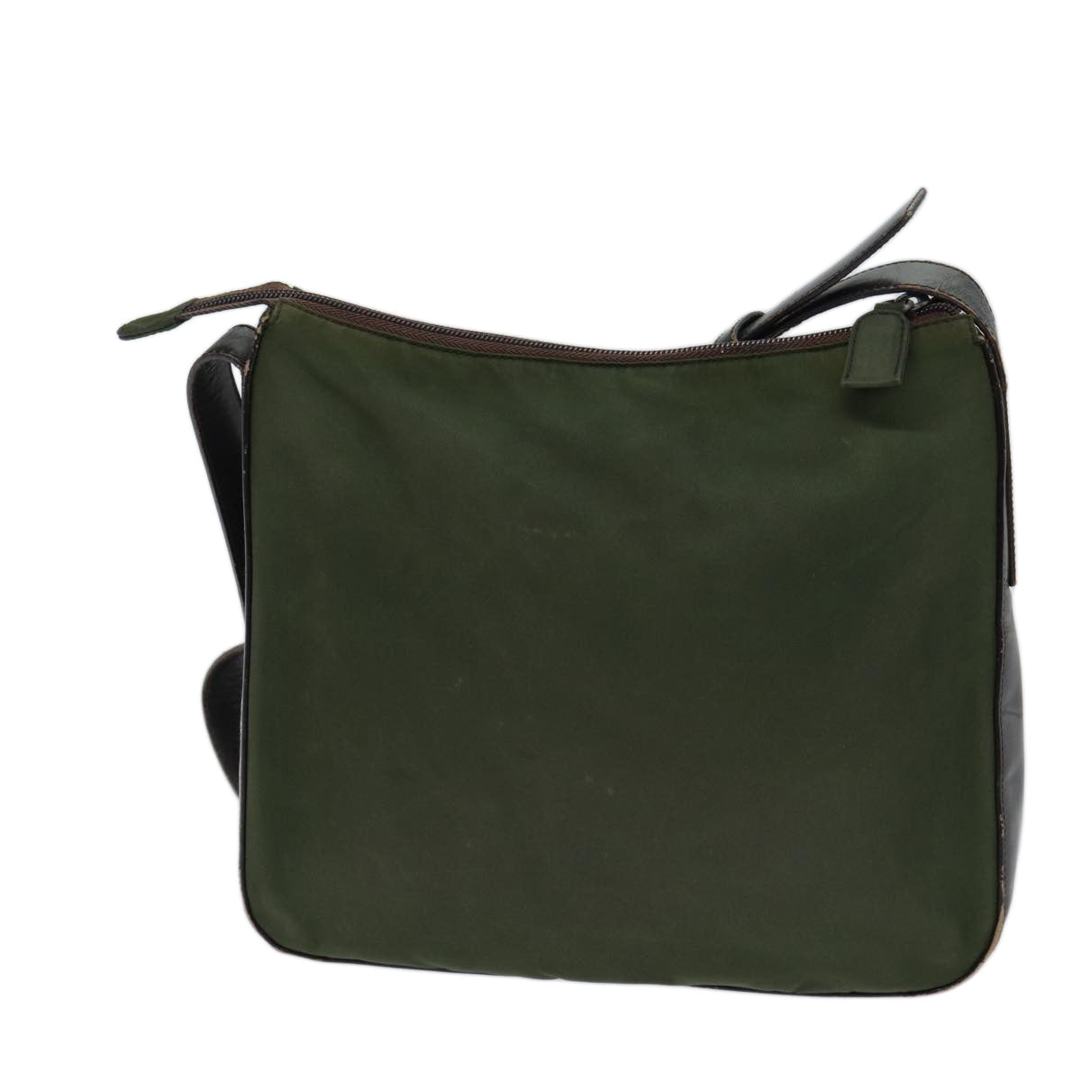 PRADA Shoulder Bag Nylon Khaki 72009