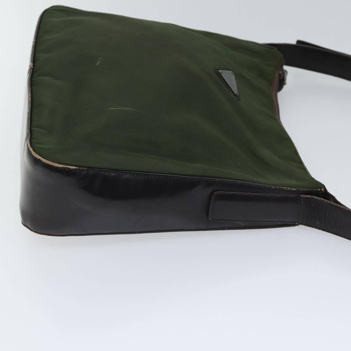 PRADA Shoulder Bag Nylon Khaki 72009