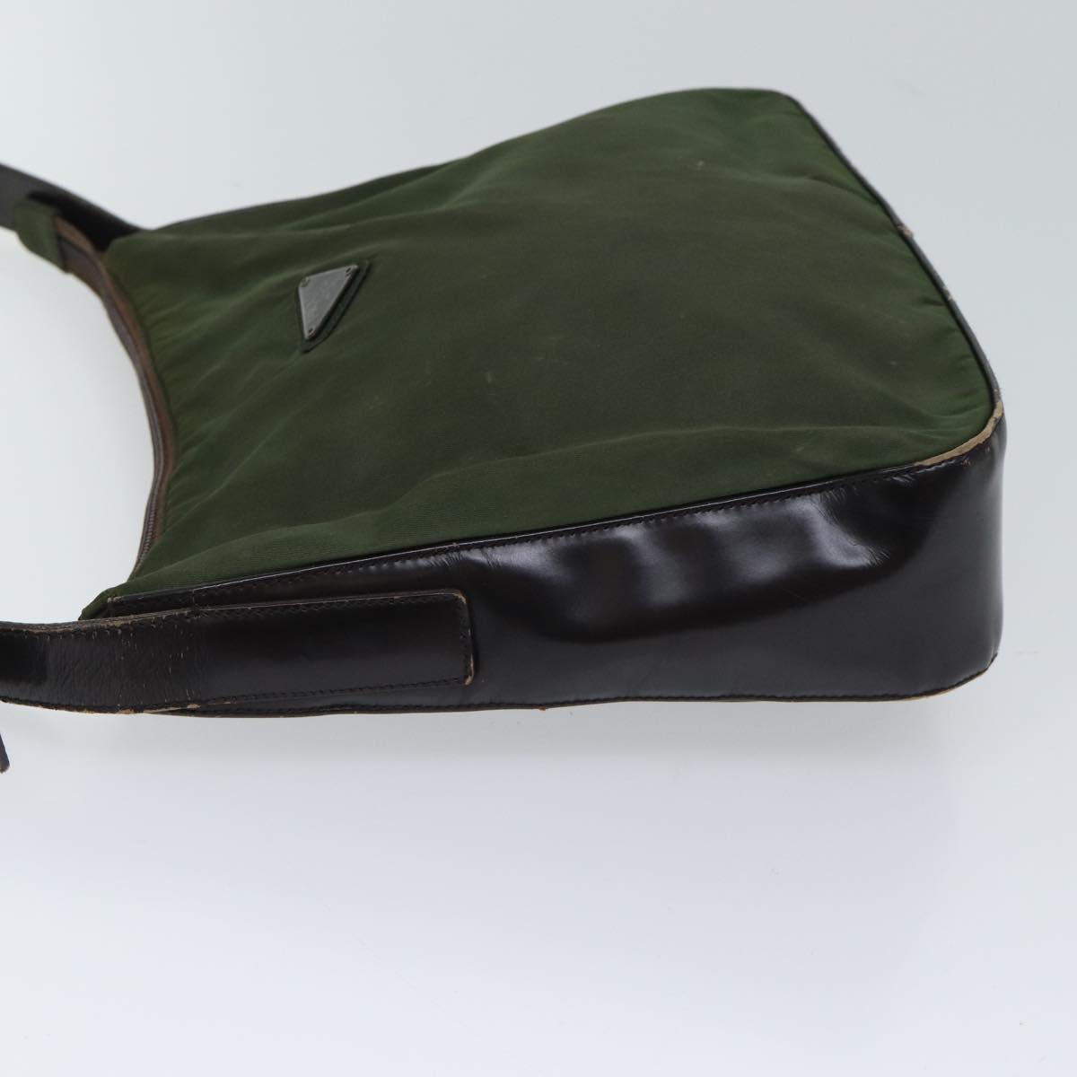 PRADA Shoulder Bag Nylon Khaki 72009