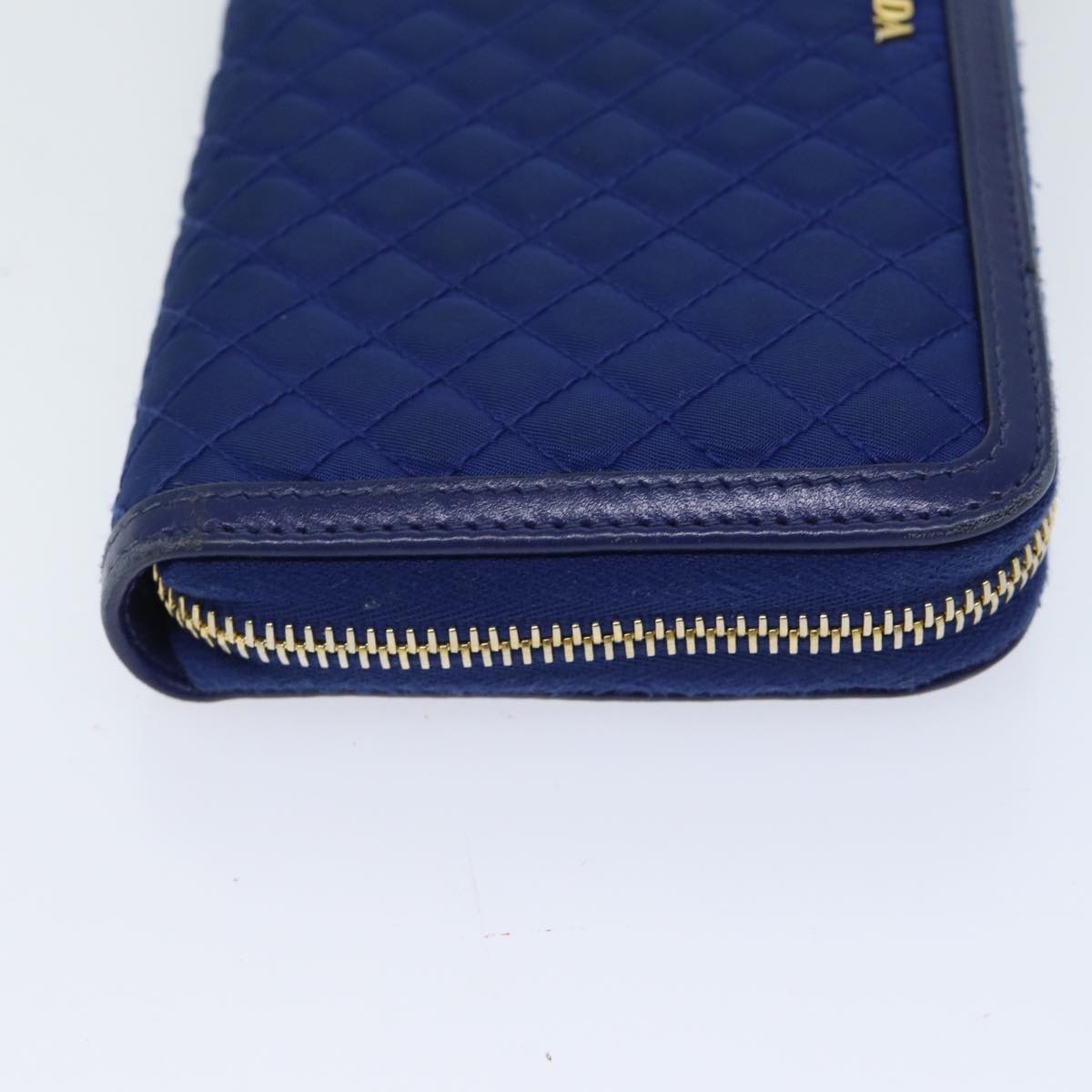 PRADA Long Wallet Nylon Blue 72014