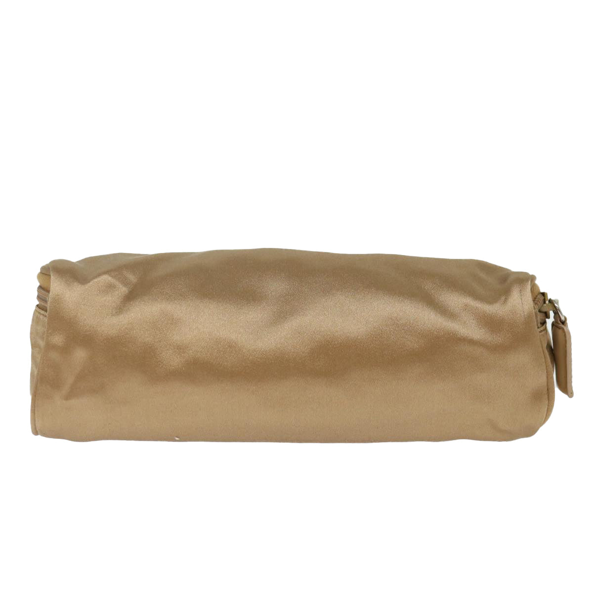 PRADA Pouch Satin Bronze 72019