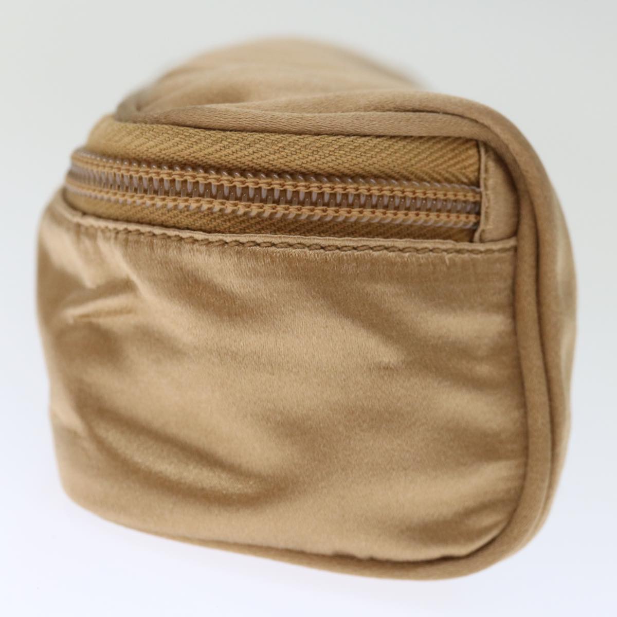 PRADA Pouch Satin Bronze 72019