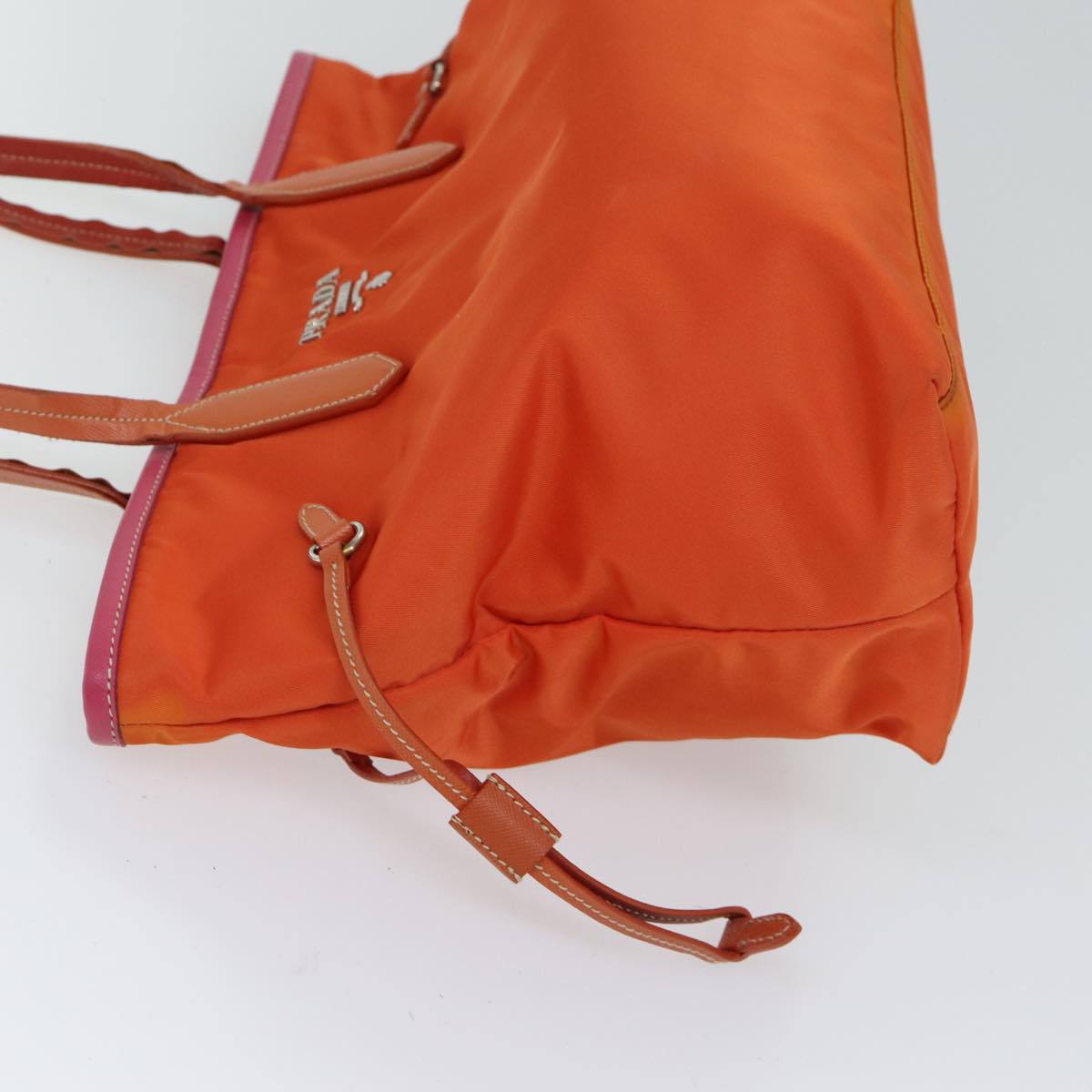 PRADA Tote Bag Nylon Orange 72024