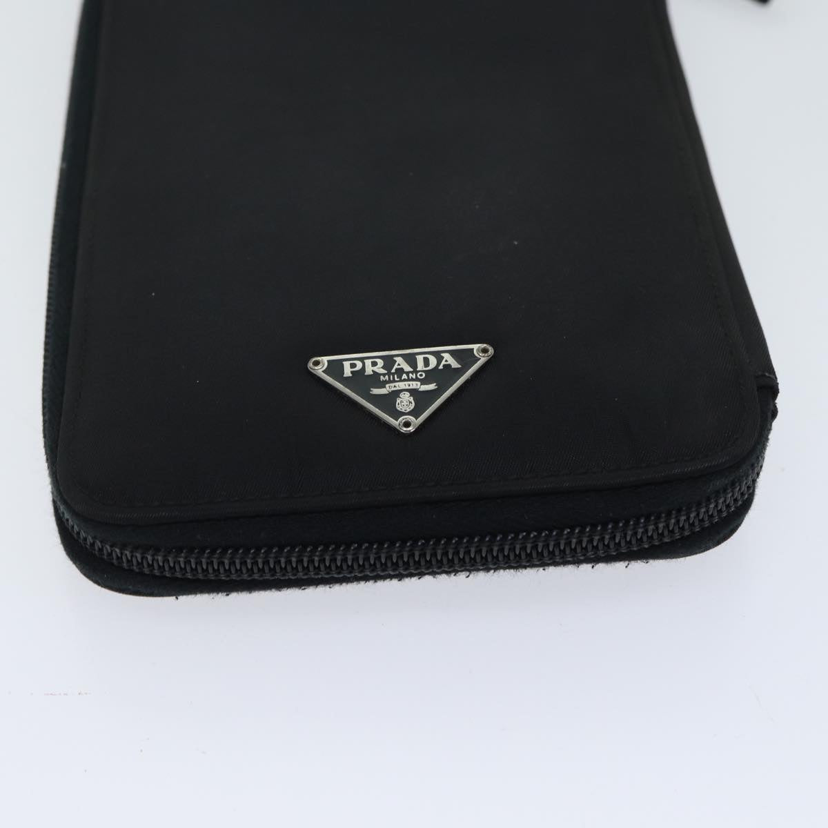PRADA Long Wallet Nylon Black 72087