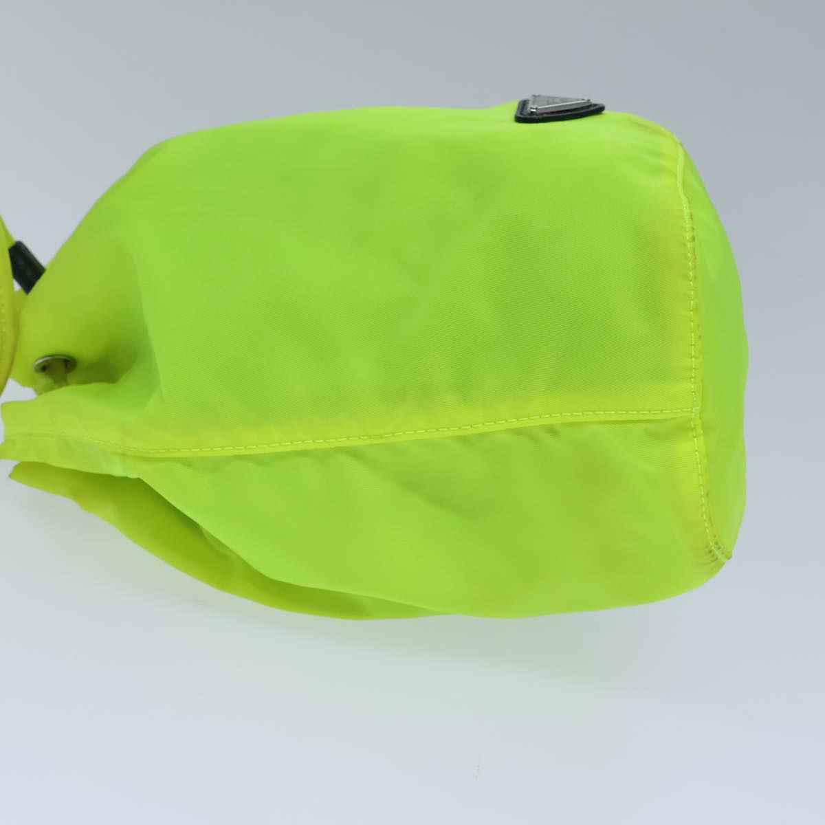 PRADA Purse Pouch Nylon Yellow 72110