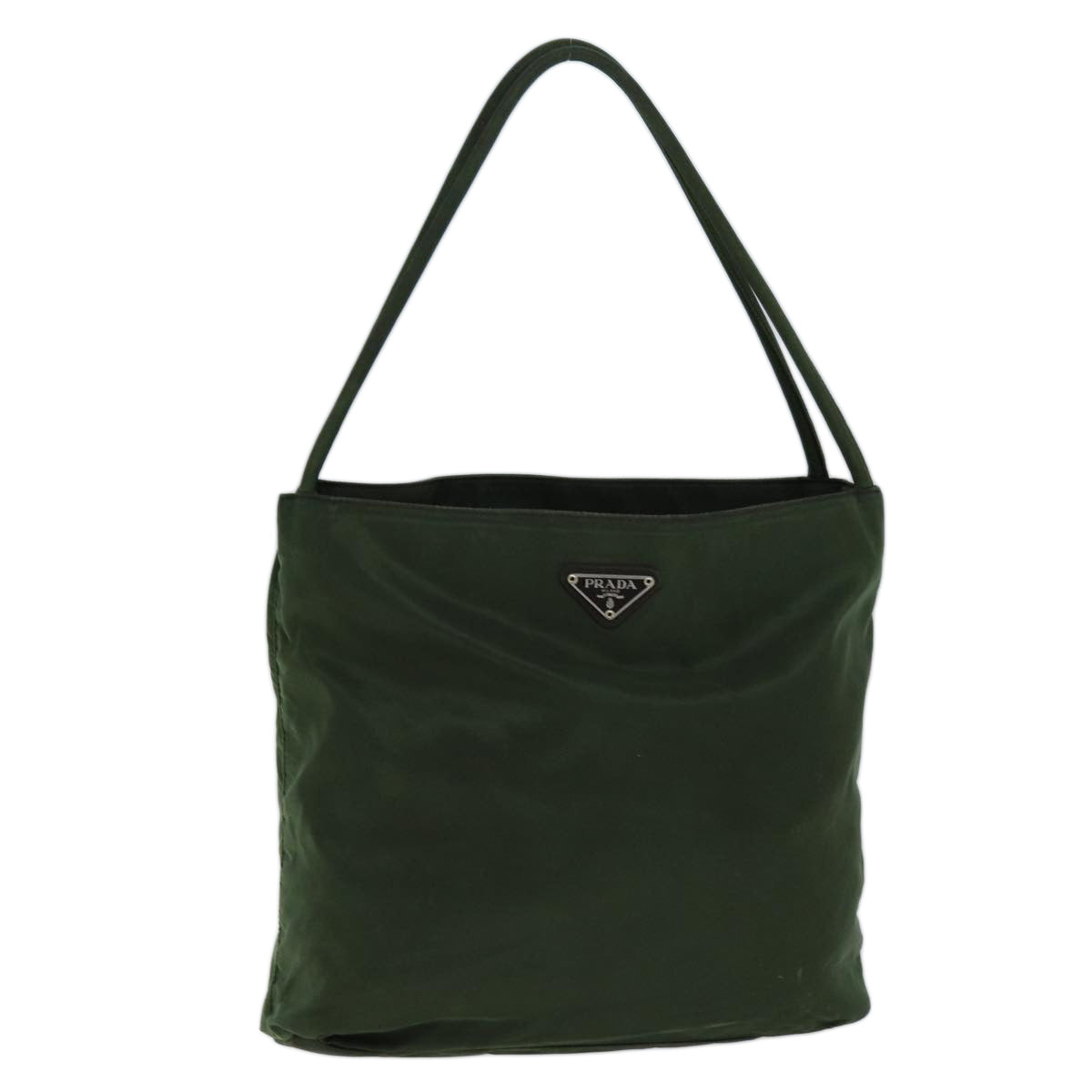 PRADA Tote Bag Nylon Khaki 72138