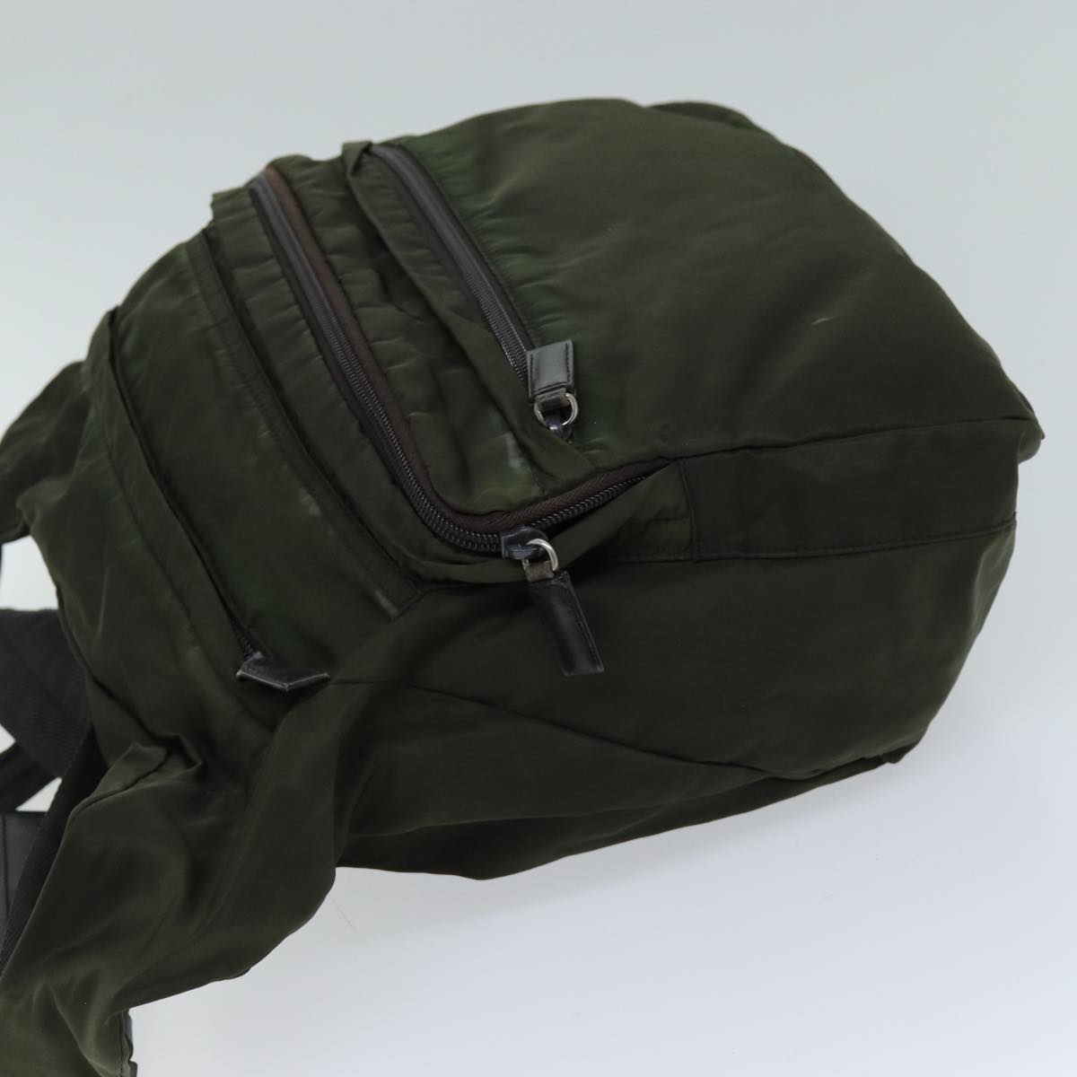 PRADA Shoulder Bag Nylon Khaki 72139