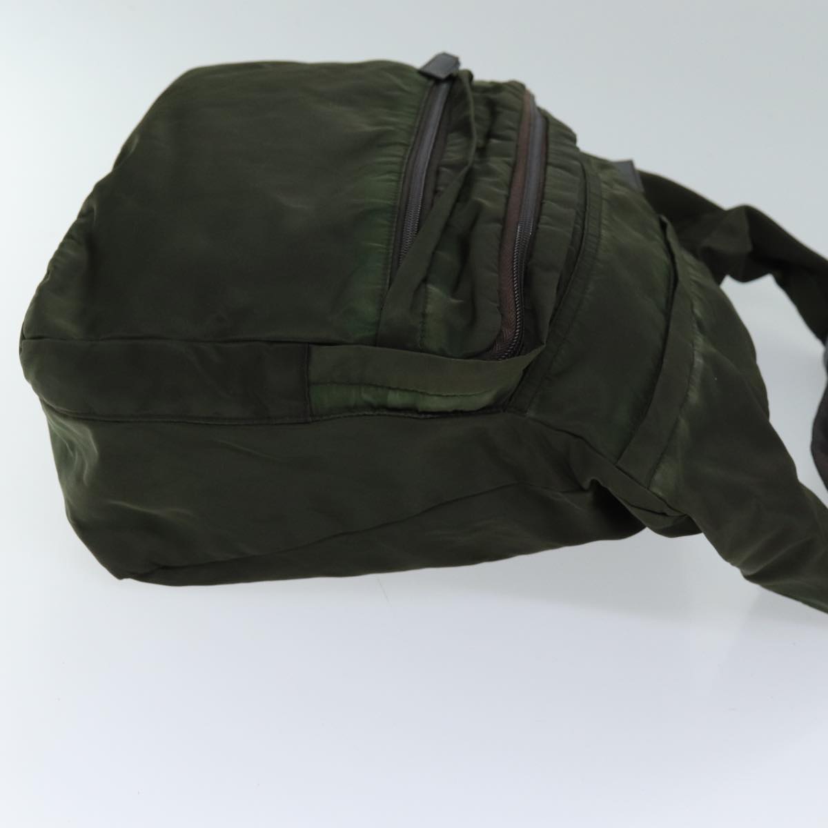 PRADA Shoulder Bag Nylon Khaki 72139