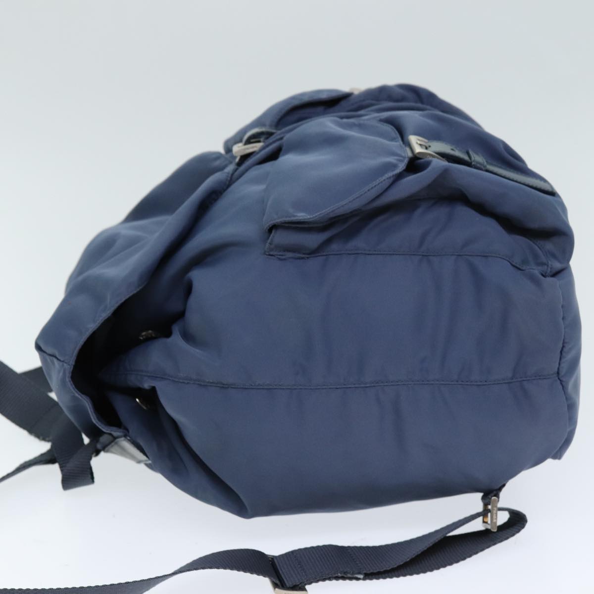 PRADA Backpack Nylon Blue 72169