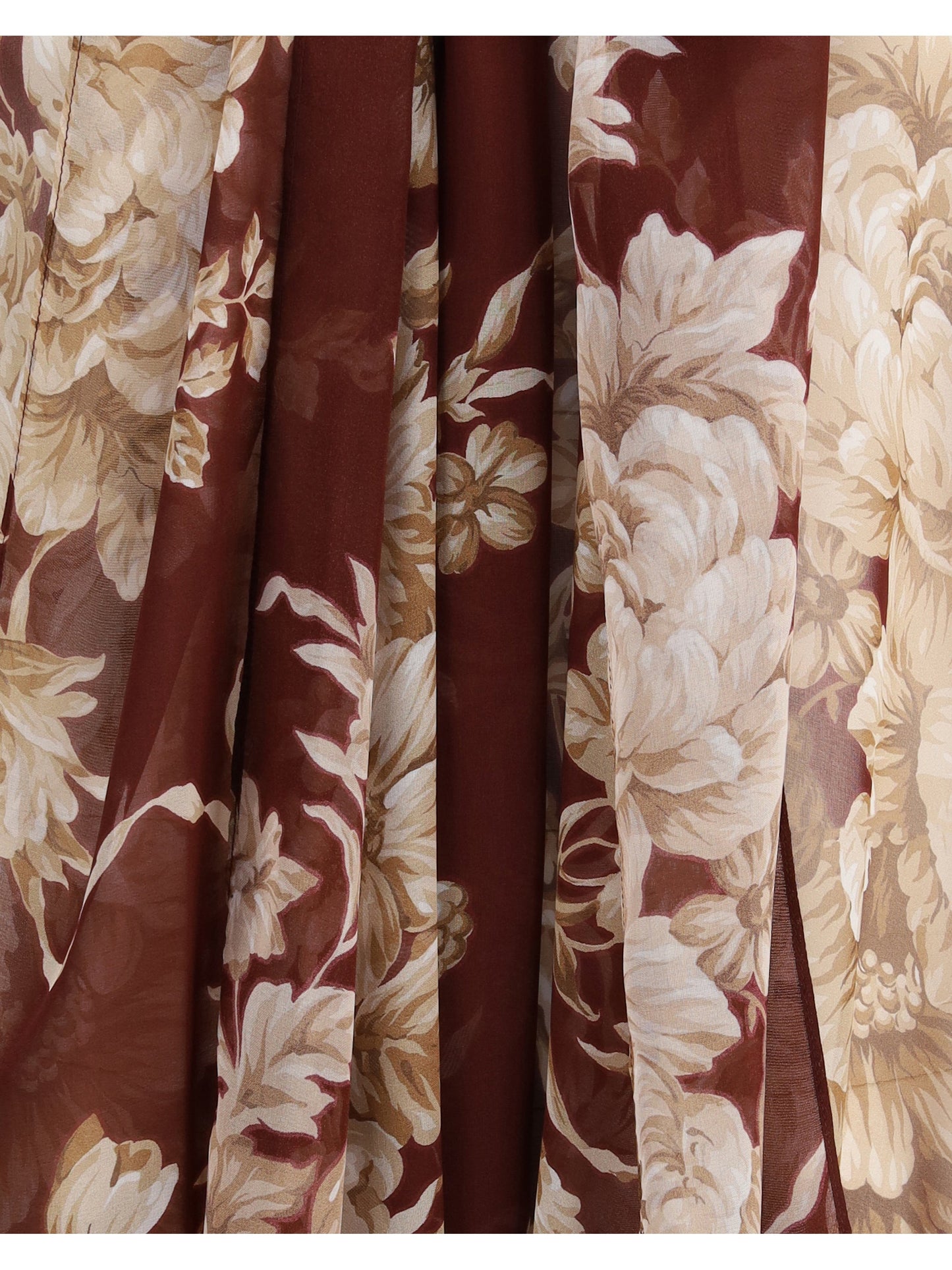 Dolce & Gabbana Women Silk Chiffon Floral Shirt