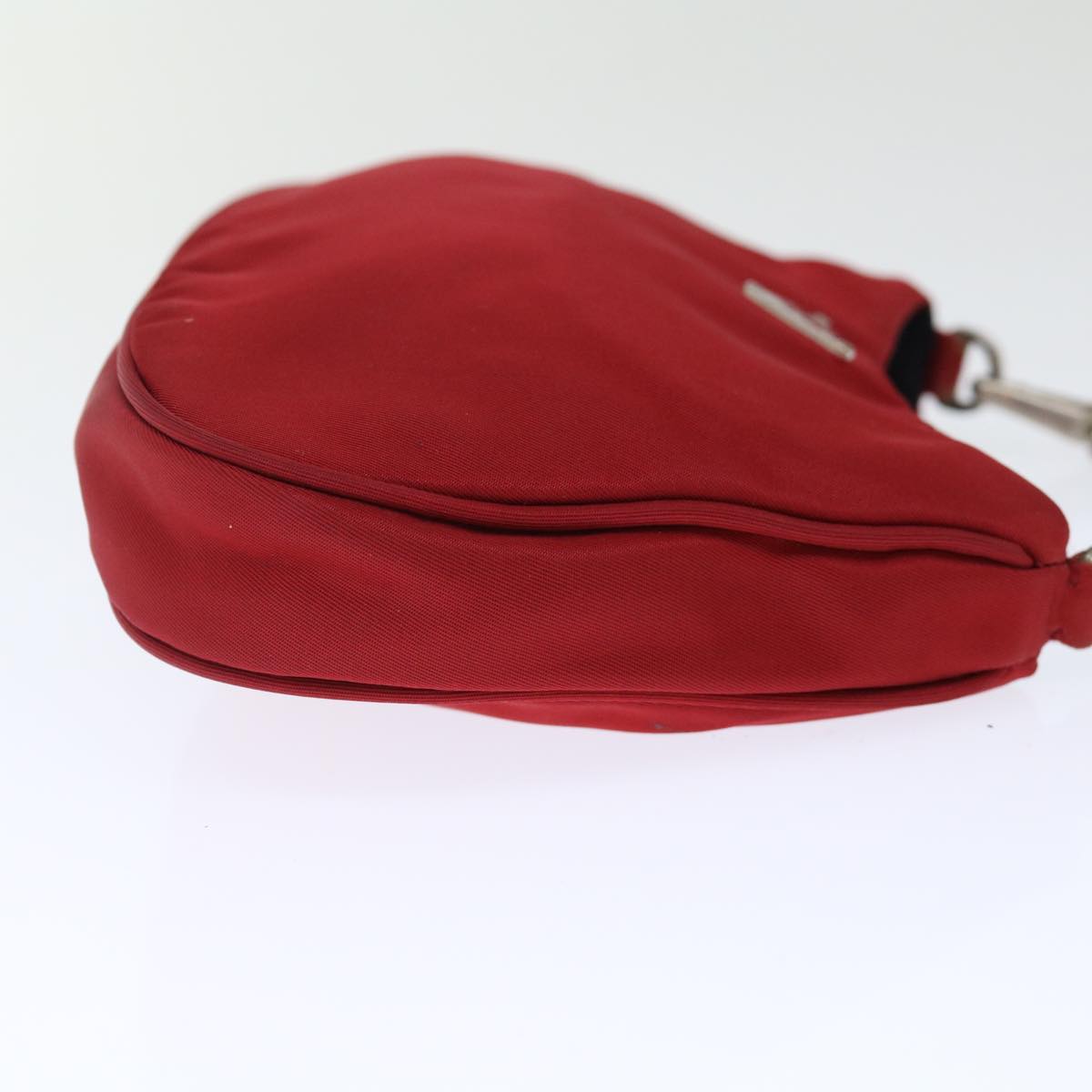 PRADA Pouch Hand Bag Nylon Red Black 72315