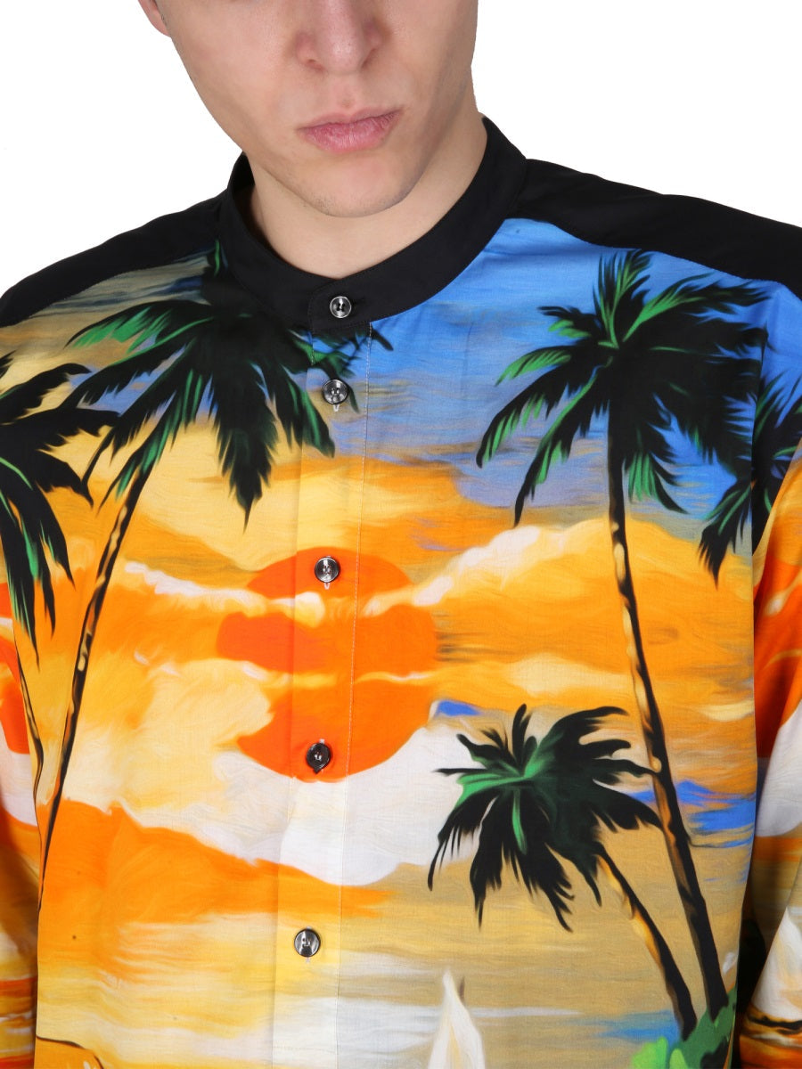 Dolce & Gabbana Men Hawaii Print Shirt