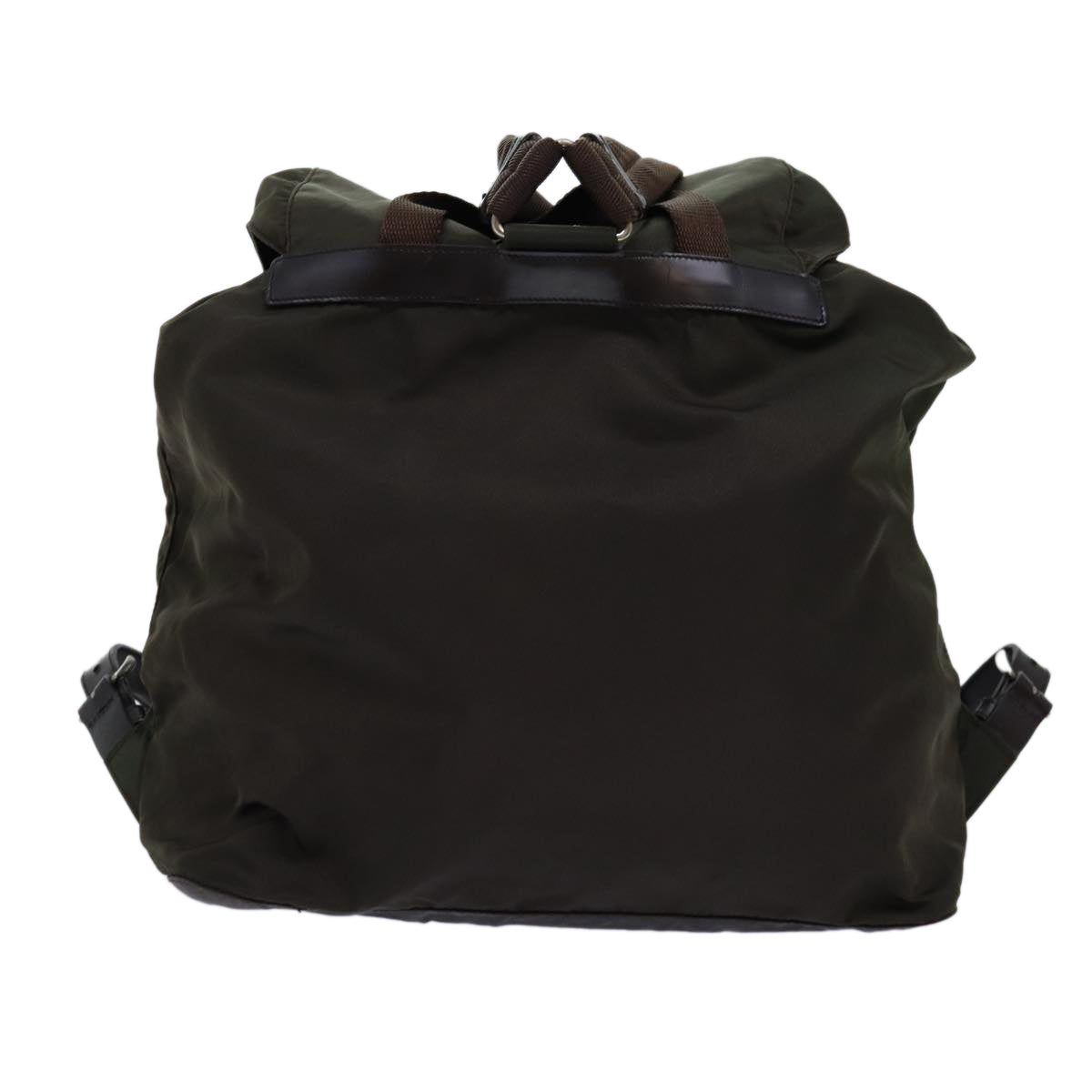 PRADA Backpack Nylon Khaki 72425