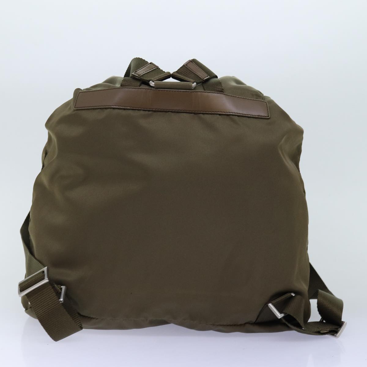PRADA Backpack Nylon Brown 72453