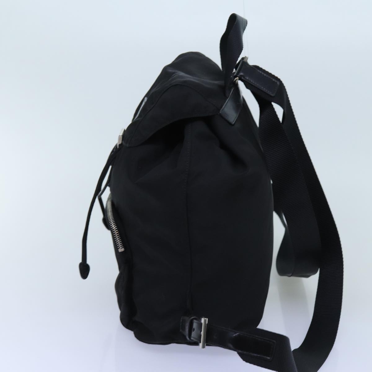 PRADA Backpack Nylon Black 72489