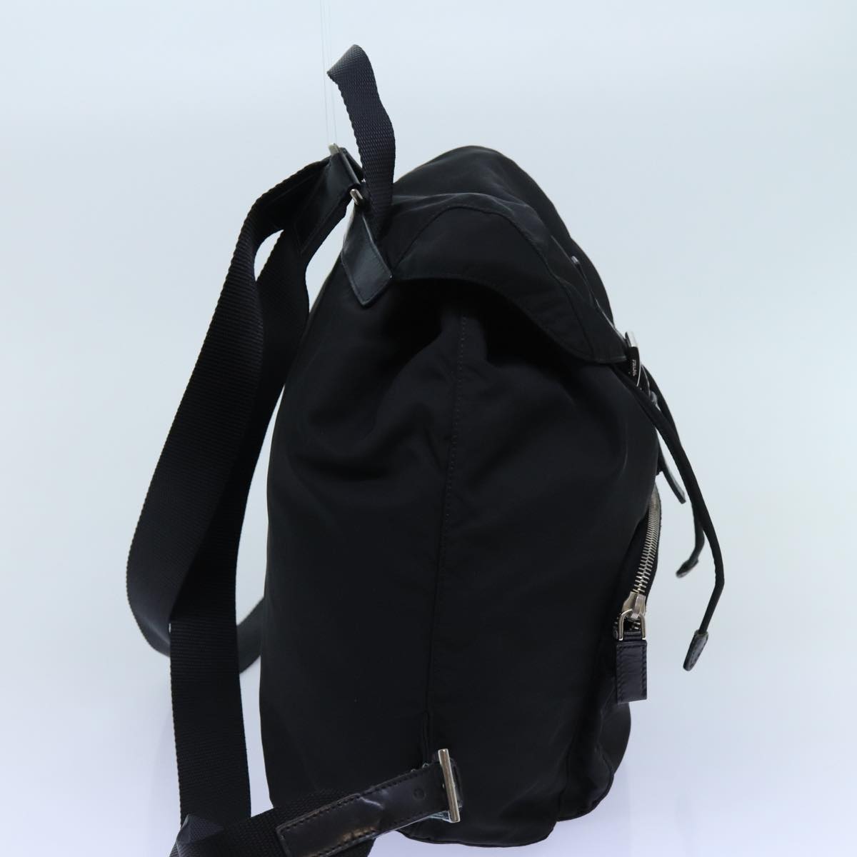 PRADA Backpack Nylon Black 72489