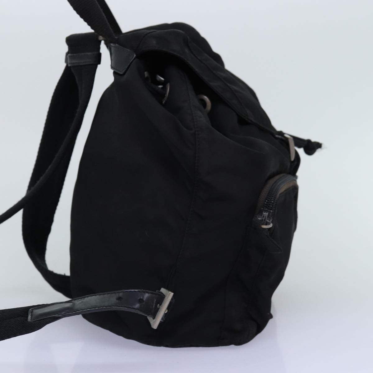 PRADA Backpack Nylon Black 72491