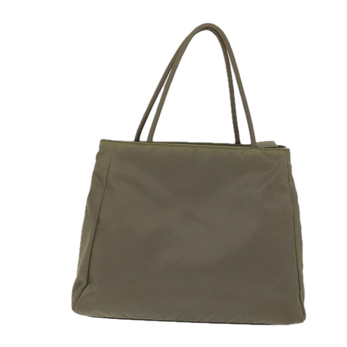 PRADA Hand Bag Nylon Gray 72494
