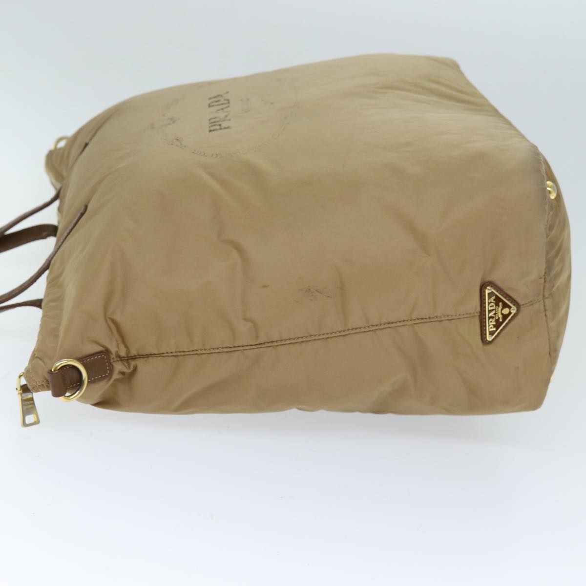 PRADA Tote Bag Nylon 2way Beige 72541
