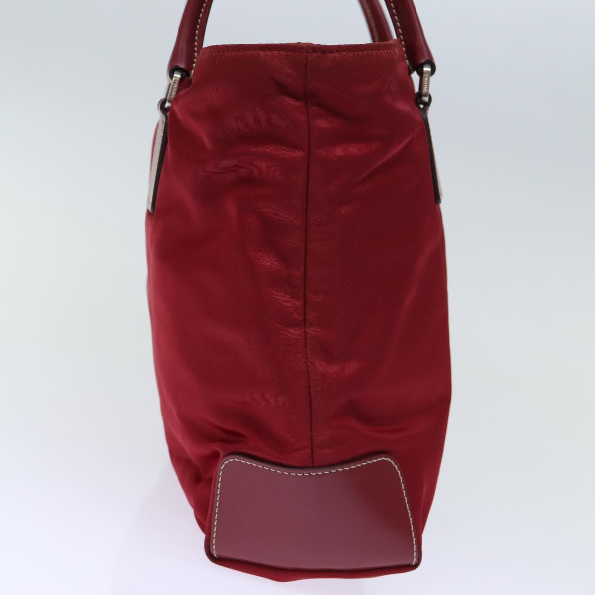PRADA Hand Bag Nylon Red 72552