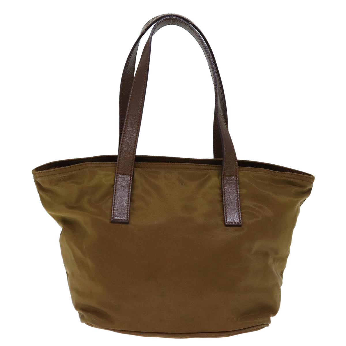PRADA Hand Bag Nylon Brown 72569
