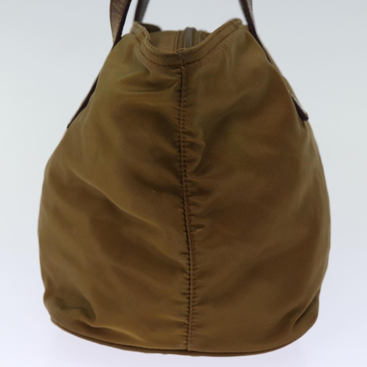 PRADA Hand Bag Nylon Brown 72569