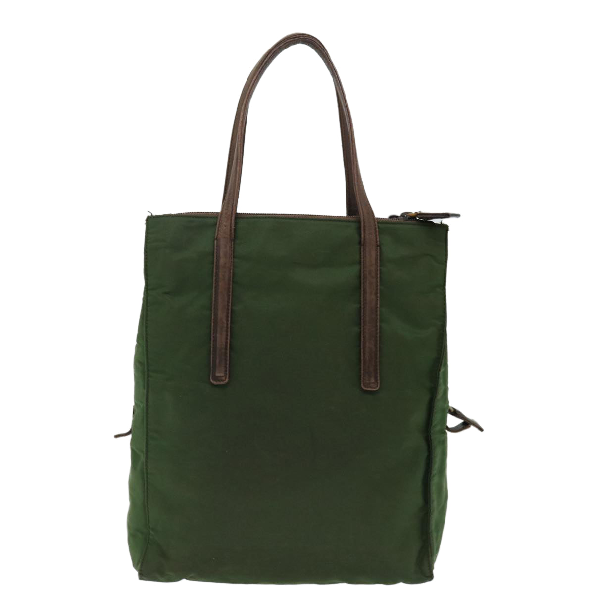 PRADA Hand Bag Nylon Khaki 72610