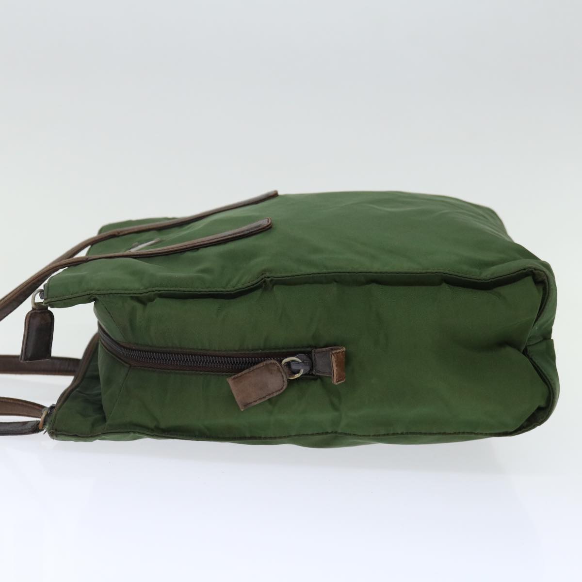PRADA Hand Bag Nylon Khaki 72610