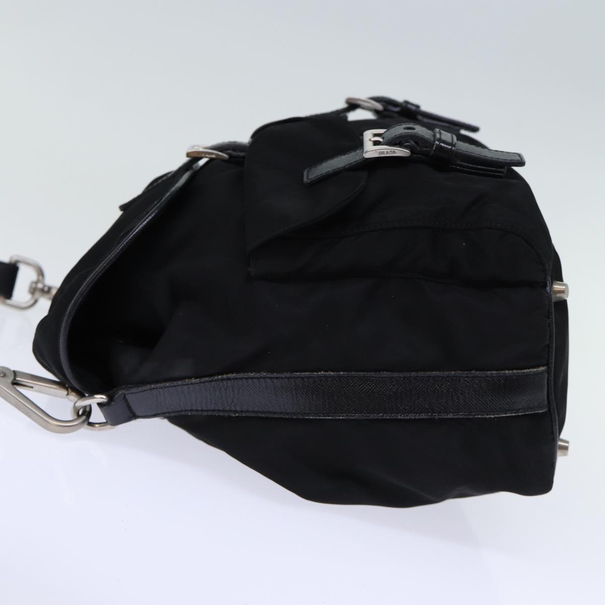 PRADA Shoulder Bag Nylon Black 72630